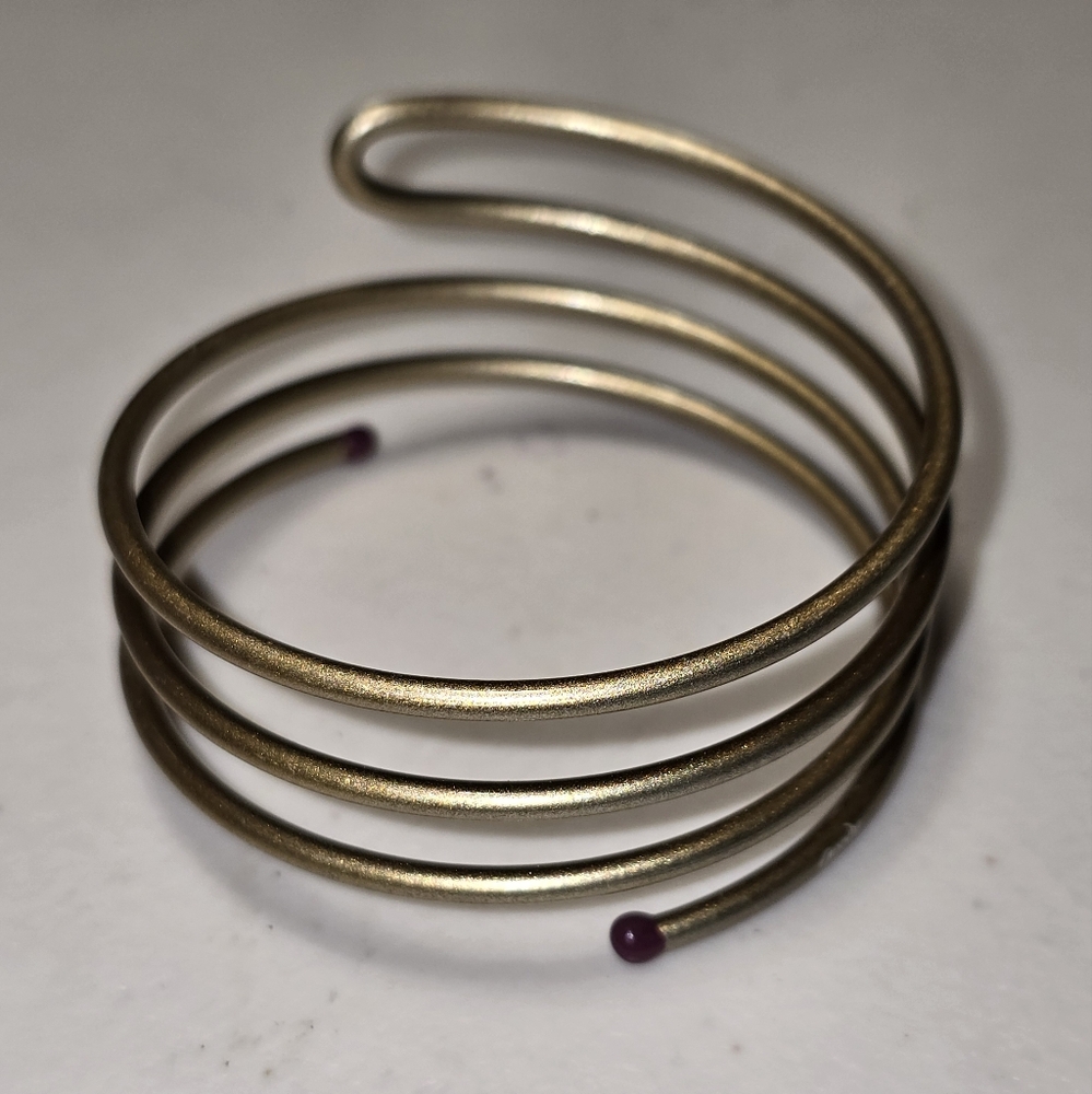 Basemetal Coil Bangle Bracelet Lot 4